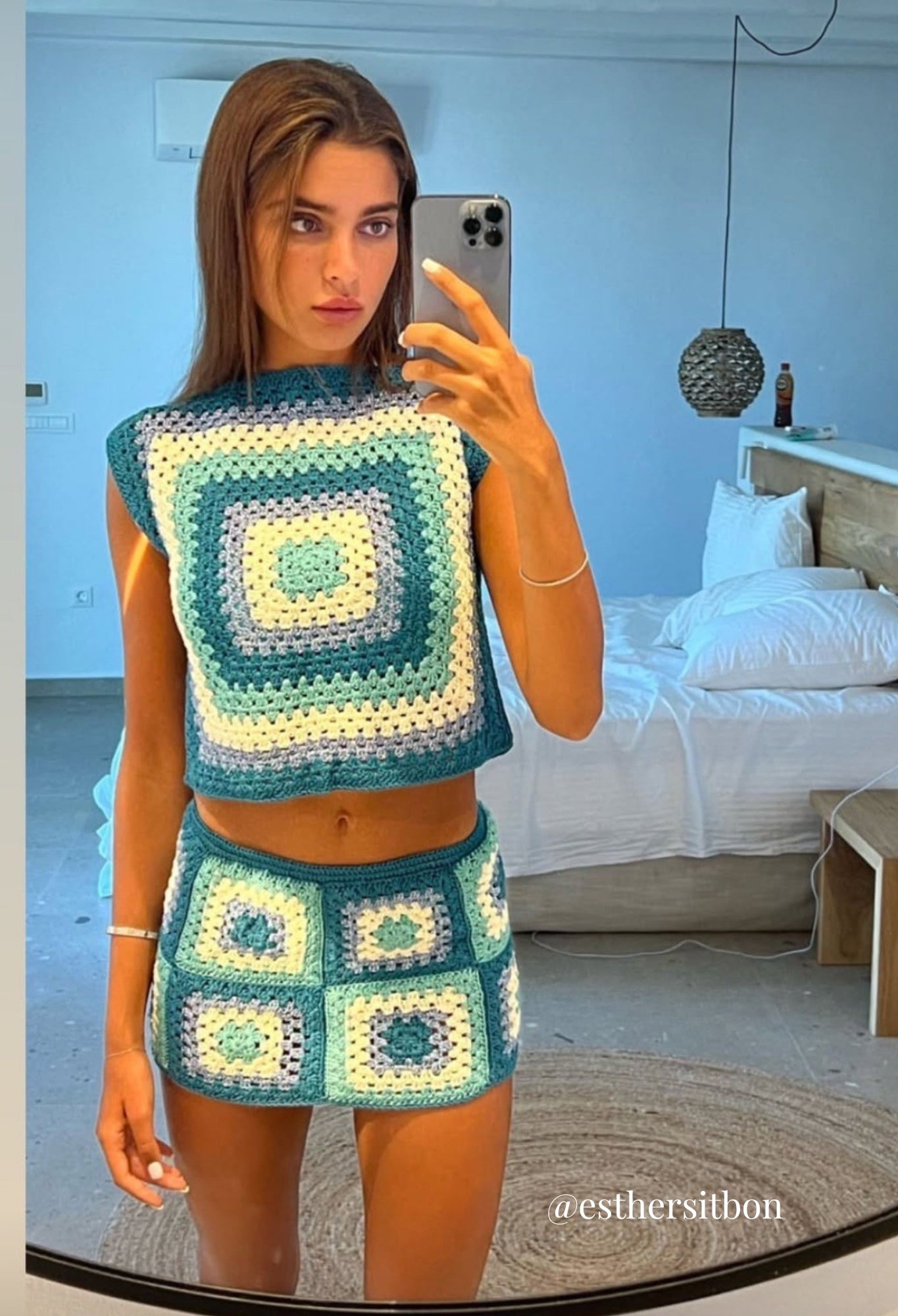 Bianca - Top Turquoise